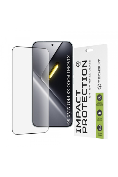 Techsuit Προστατευτικό οθόνης για Xiaomi Poco X8 Pro Max, Σκληρυμένο γυαλί, Π...