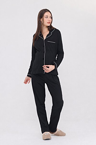 LİKAPA ΣΕΤ ΠΙΤΖΑΜΑ ΜΕ ΜΑΚΡΥ ΜΑΝΙΚΙΑ ΕΒΕΡΙΚΗΣ ΕΠΟΧΗΣ ΜΕ ΚΟΥΜΠΙΑ ΣΤΟ ΜΠΡΟΣΤΙΝΟ ...