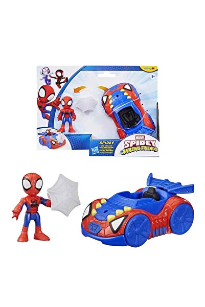 Hasbro Marvel Spidey-Friends Spidey Figürü ve Araç Seti