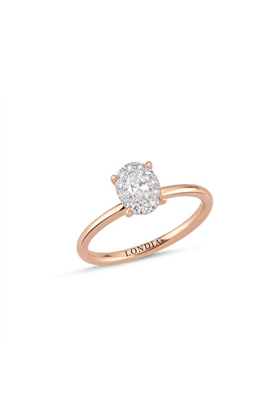 Londia Jewellery 0,30 KARAT MAGİC OVAL TEKTAŞ YÜZÜK