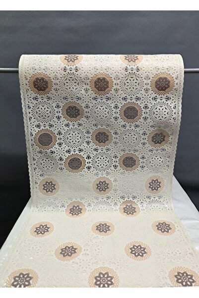 Başak Ev Tekstili Κάλυμμα ραφιού από PVC 50 εκ. με δαντέλα, αντιολισθητικό κά...