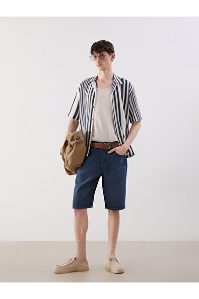 LC Waikiki Pantaloni scurți din denim pentru bărbați, croială lejeră
