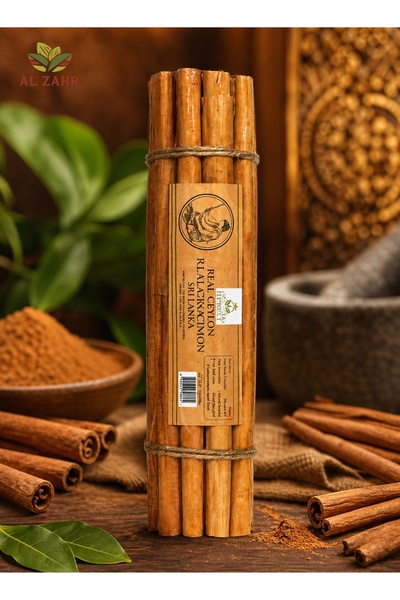 Zahr Premium Royal Cinnamon Sri Lanka – 25–30 cm Royal Cinnamon Quills, Dalchini, Qirfa – Pure Natural Sweet Cinnamon Bark for Tea, Cooking & Wellness (200g)