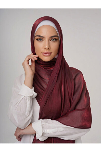 ipek dükkanı ORGANZA SHIMMER ABİYE ÜZERİ PARLAK ŞAL