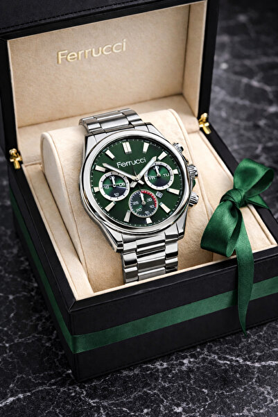Ferrucci Ferucci̇ Men's Wristwatch New Season Stainless Steel Waterproof with...