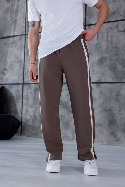 3MODA Erkek Baggy Compak Kumaş Yan Şeritli Eşofman Alt