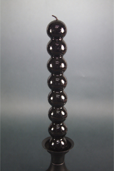 Lusora Design Top Şamdan Mumu, Bubble Şamdan Mumu - Siyah (120 gram)