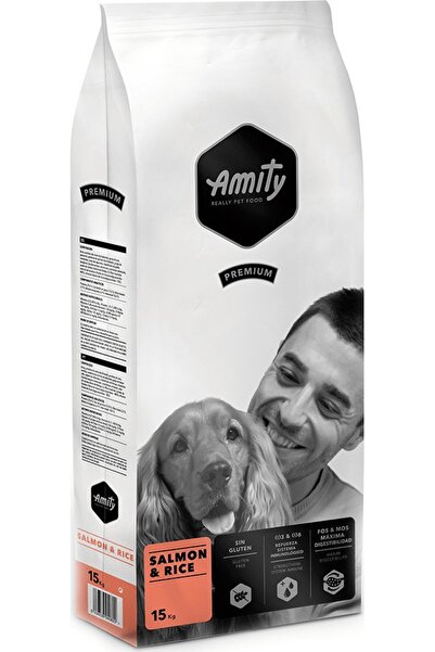 E-ANAMAG Hrana uscata pentru caini Amity Premium, Somon si Orez, 15 kg