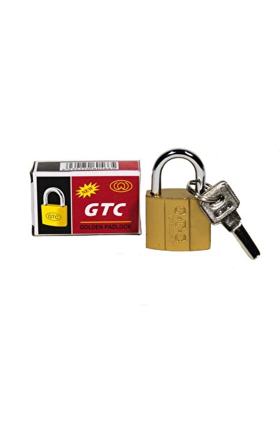 E-ANAMAG GTC SAFETY PADLOCK (Golden Padlock) – 25 MM, Brass Color