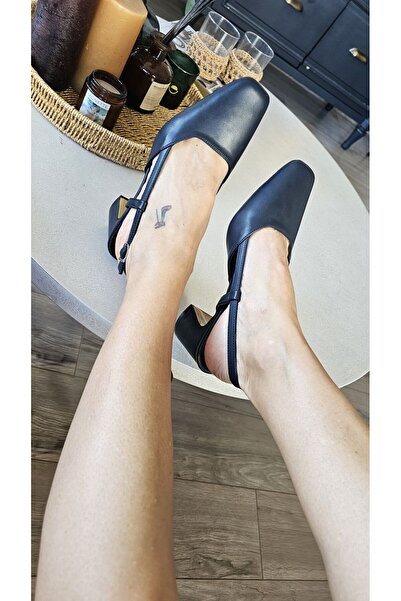Topukla Footwear 036 9511Topukla Kadın 6 cm Kalın Topuklu Ayakkabı