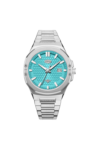 HeroForce Men's Watch Herro Force Steel Silver Color