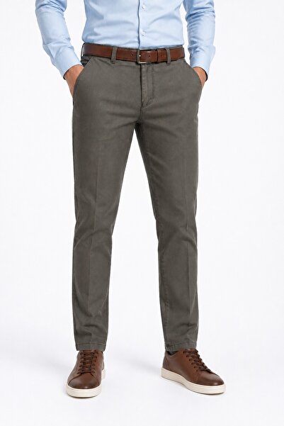 LAVETTO Men's Canvas Trousers Regular Fit Summer Bgl-St05407