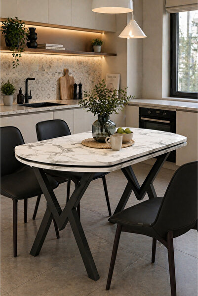 Aktehome Premium X Ayak MDF Mutfak Masası 70x120