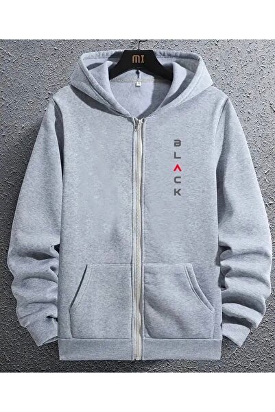 NIGRUM PARDUS Black Printed 2-Strand Fleece Sweatshirt with Hood for Boys and...