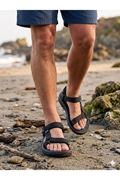 İmerShoes Günlük Unisex Cırtlı Sandalet Rahat Hafif Tabanlı Outdoor Esnek Aya...