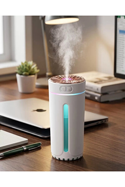 Epilons Mini Araç Nemlendirici 5 Esans Hediyeli Usb Işıklı Koku Difüzörü