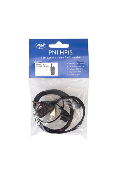 PNI Ακουστικά HF15 με μικρόφωνο 1 pin 3.5mm για ασύρματους σταθμούς GSM