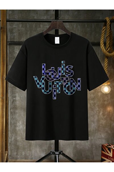 yiou trendy clothing تي شيرت رجالي مطبوع عليه شعار