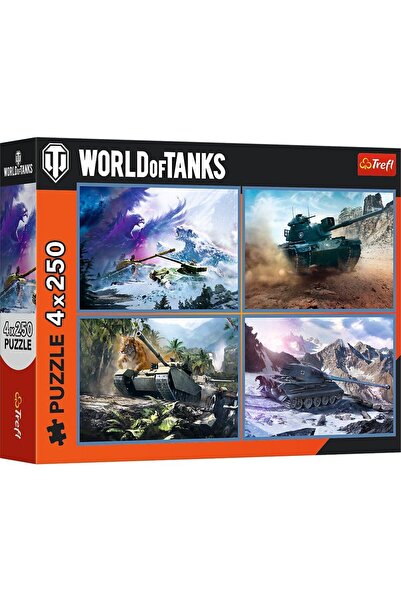 Trefl Παζλ 4x250 κομματιών - World of Tanks: Η Μεγάλη Μάχη Τανκς