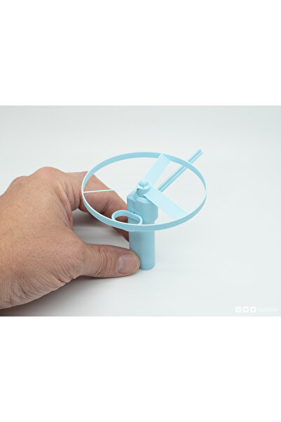 Mays3Dstudio 3D Baskı El Helikopteri Oyuncağı Fırlatmalı Uçan Oyuncak