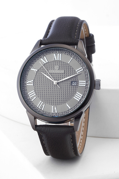 Coliseum CLS112-EKT-10 ERKEK KAYIS TAKVIMLI TEK SAAT