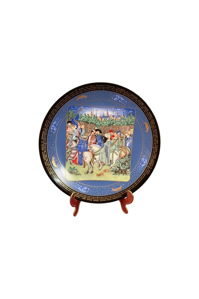 Fransız Limoges Limoges Limited Edition Porcelain Wall Plate - 24.5 cm in Dia...