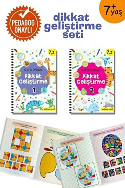 İndigo Kitap Küçük Dahiler Dikkat Geliştirme Seti - 7+ Yaş-2 Kitap Takım