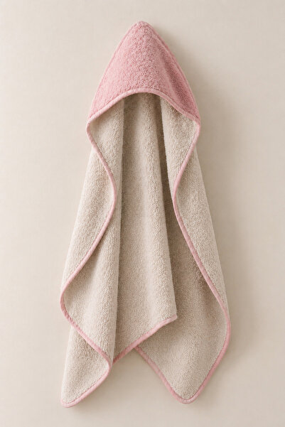 Motif Mağaza 100% Cotton Baby Bath Towel 140X140 cm - Swaddle Towel with Hood...