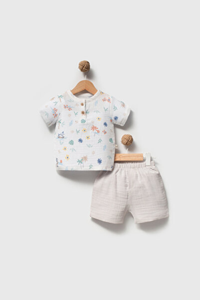 hhoneybaby 100% Organic Cotton Surfer Dog T-Shirt Set