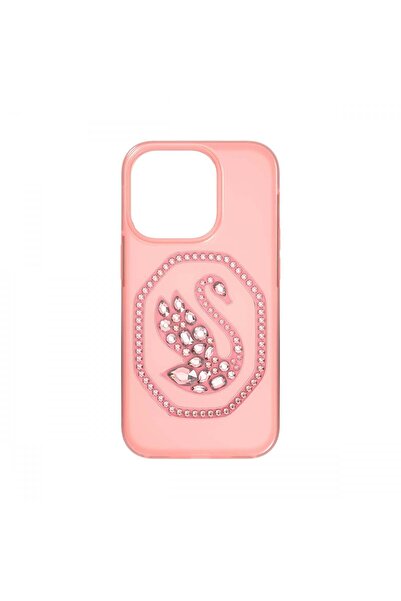 Swarovski Signum Akilli Telefon Kilifi Kuğu Iphone 14 Pro Pembe