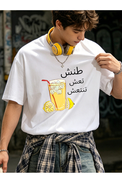 bolivia's Pure Letter Loose Casual Short-Sleeved T-Shirt_4628