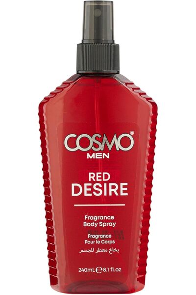 Cosmo عطر ريد ديزاير للرجال من مين كير - بخاخ للجسم 240 مل - مزيل عرق يدوم طو...