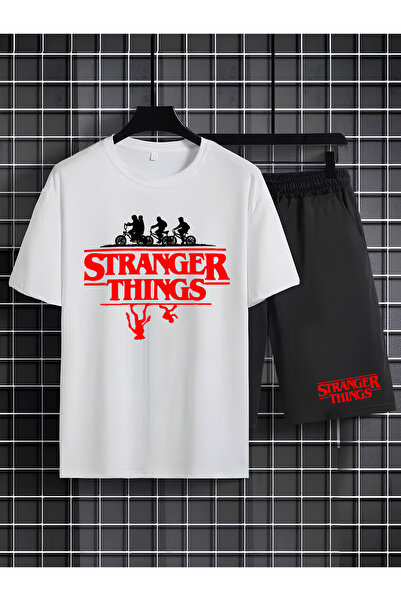 MAGORS STRANGER THINGS ŠTAMPANA 100% PAMUČNA DEČJA MAJICA I KRAĆKE PANTALONE