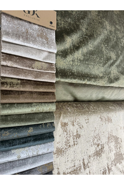 goktex Kenzo Arezzo Serisi Krem Leke Tutmaz Kadife Döşemelik Kumaş