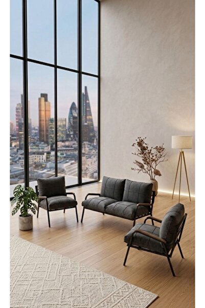 Sofmina Balkon, Bahçe, Cafe, Metal Kanepe Koltuk Takımı , Bahçe Mobilyası, 211