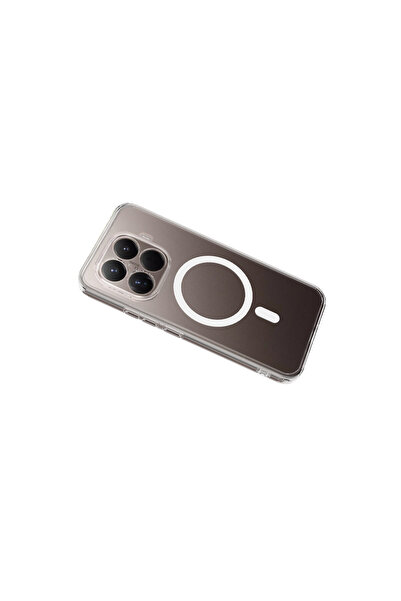 FitCase Xiaomi 15T Pro Kılıf Combo Seri Magsafe Özellikli Sararmaz Sert Şeffaf Kapak