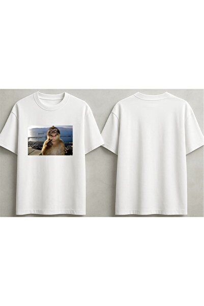 ELFERA Μπλουζάκι Unisex με στάμπα  "Love Monkey "