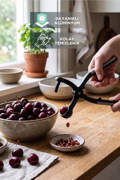 Evsane Alüminyum Döküm Vişne Kiraz ve Zeytin Çekirdek Çıkarıcı