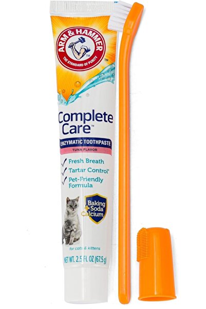 Arm&Hammer طقم العناية بالأسنان الكامل من آرم آند هامر للقطط والقطط الصغيرة -...