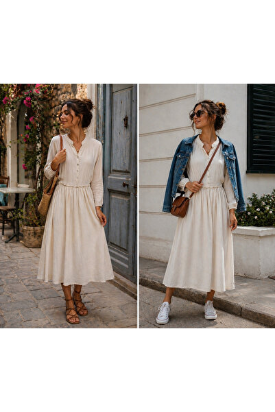 Troya Cotton Müslin Elbise