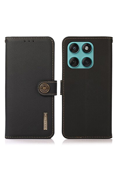 KHAZNEH Δερμάτινη Θήκη Πορτοφόλι Black (Motorola Edge 60 5G / Edge 60 Fusion 5G)
