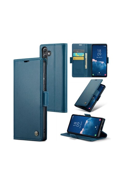 Caseme 023 Luminus Θήκη Πορτοφόλι Blue (Samsung Galaxy A55 5G)