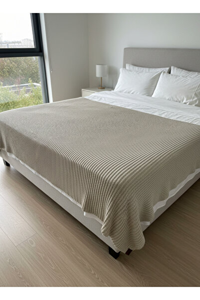 TaraAura %100 Pamuk Örgü Koltuk & Yatak Örtüsü | Çok Amaçlı Premium Throw
