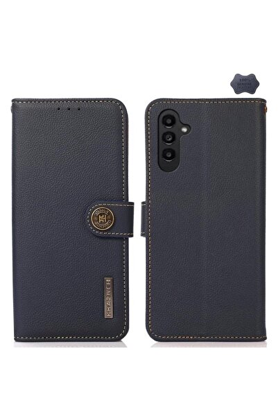 KHAZNEH Δερμάτινη Θήκη Πορτοφόλι Blue (Samsung Galaxy A37 5G)