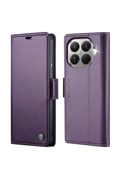 Caseme 023 Luminus Θήκη Πορτοφόλι Purple (Xiaomi 15T Pro 5G)