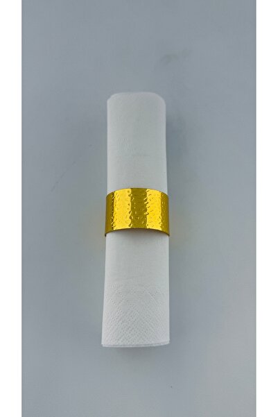 ALMASA 6-piece gold napkin ring set