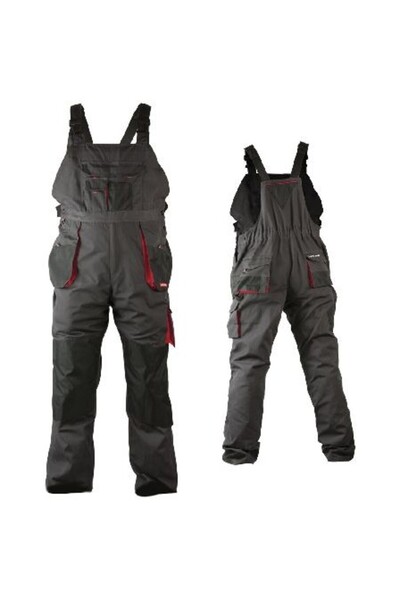 Lahti Pro Pantalon lucru din bumbac-poliester cu pieptar - m/50