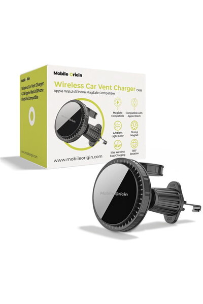 Mobile Origin Încărcător auto wireless pentru grila de ventilație CA18, compa...