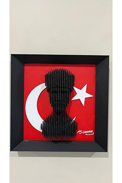 Lucylund Tablou decorativ cu portretul Atatürk stratificat pentru case și bir...