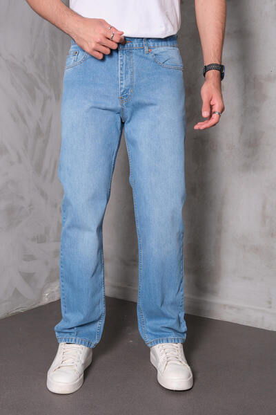 FRANKNESS JNS Men's Baggy Fit Comfortable Cut Pants Jeans
